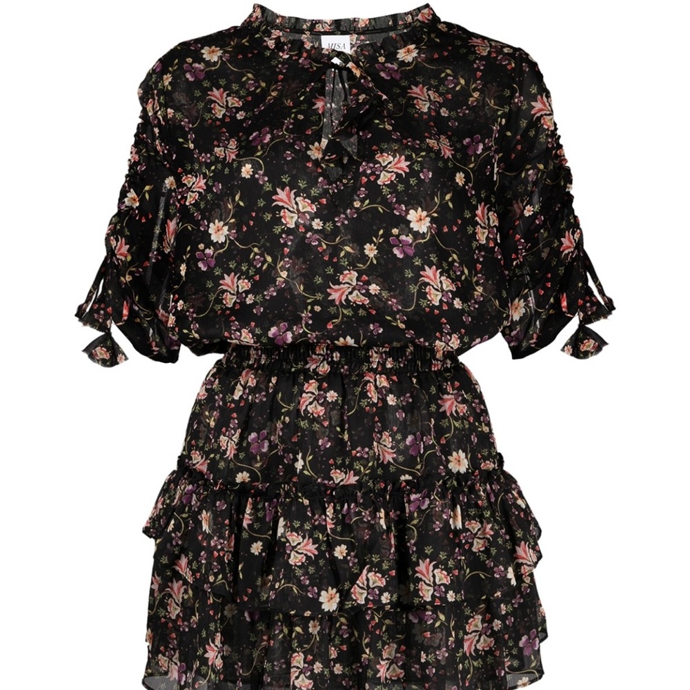 NWT Misa Los Angeles Becca floral print mini dress - Picture 2 of 10
